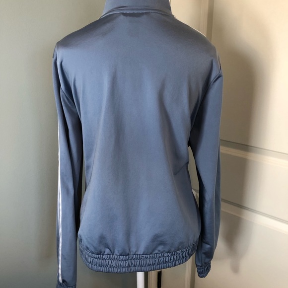 Adidas Light Blue Three Stripe Track Jacket. Size XL - Picture 8 of 12